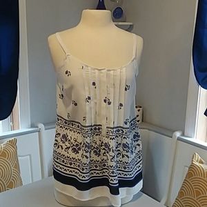 Collective Concepts swing camisole blue white